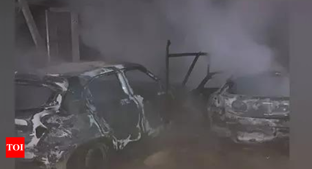 2 vehicles, grocery store damaged in Dwarka blaze