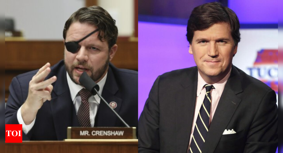 Dan Crenshaw caught on Hot Mic 'seriously' threatening Tucker Carlson: 'I’ll f**ing kill him' - The Times of India