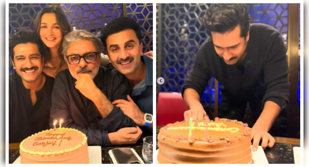Alia Bhatt, Ranbir Kapoor turn 'Love and War' director Sanjay Leela Bhansali's birthday into Vicky Kaushal's Chhaava success bash | - The Times of India