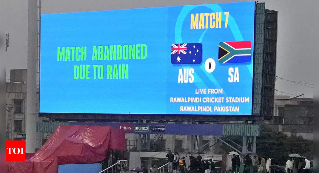 Champions Trophy: AUS vs SA clash abandoned due to rain