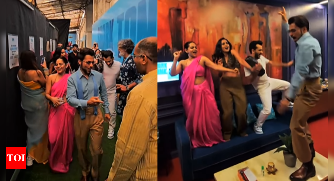 Shark Tank India 4's Sharks Namita Thapar, Anupam Mittal, Aman Gupta and Vineeta Singh groove on the sets like baraatis; Fans write, 'They can easily rock in Bollywood'