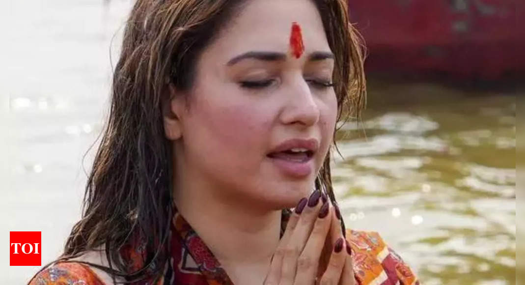 Tamannaah Bhatia 'feels the power of spirituality' as she takes a holy dip at the Maha Kumbh