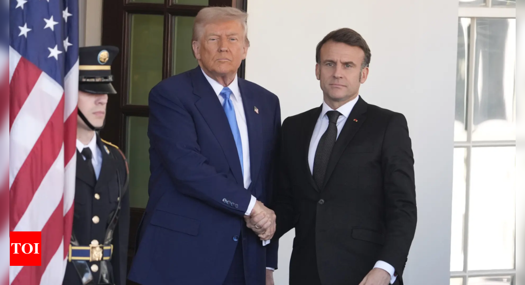 Macron interrupts and fact-checks Donald Trump