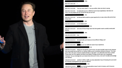 Elon Musk reacts to leaked chat alleging NSA, CIA officials discussed raising intersex babies as non-binary