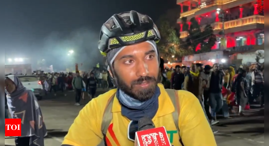 Watch: Ghaziabad resident promotes PM Narendra Modi's Fit India Movement by cycling 600km to Maha Kumbh