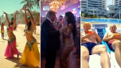  Trump shares insane AI video of Gaza with golden statues, Netanyahu and men in bikinis