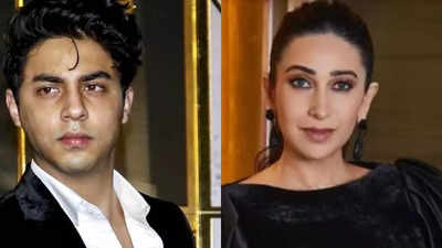 Aryan Khan’s heartwarming interaction with Karisma Kapoor at Aadar Jain and Alekha Advani’s wedding goes viral | Hindi Movie News