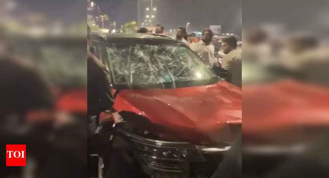 Drunk SUV driver rams into mother, child | Surat News - The Times of India