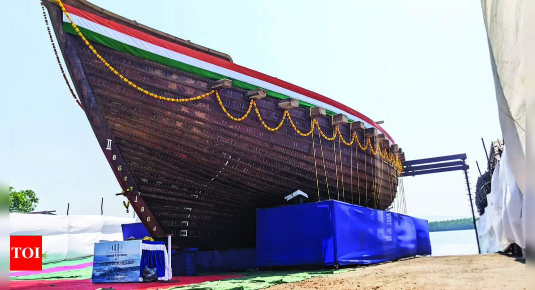 Launch of stitched wooden ship in Goa marks revival of ancient maritime heritage in India