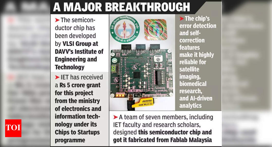 DAVV develops semiconductor chip to enhance data storage accuracy ...