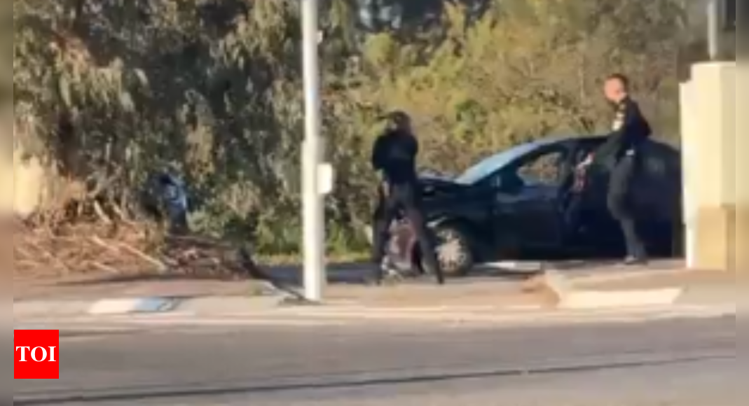 Vehicle rams pedestrians in Israel, suspect arrested in 'terror attack'