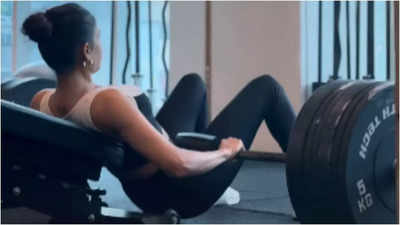 Samantha Ruth Prabhu sets fitness goals as she lifts 110 kg in a hip thrust exercise