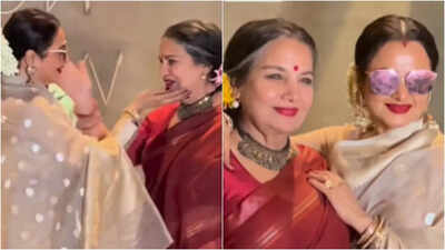 Rekha steals the spotlight with Shabana Azmi at 'Dabba Cartel' screening: Watch video