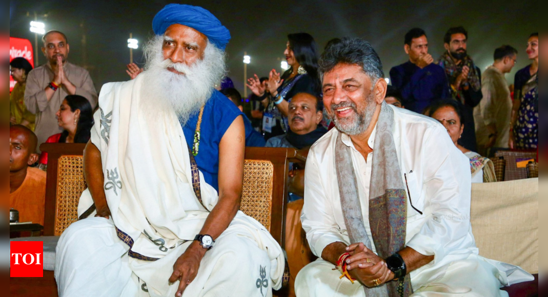 Amid intra-party criticism, Shivakumar defends attending Sadhguru's event