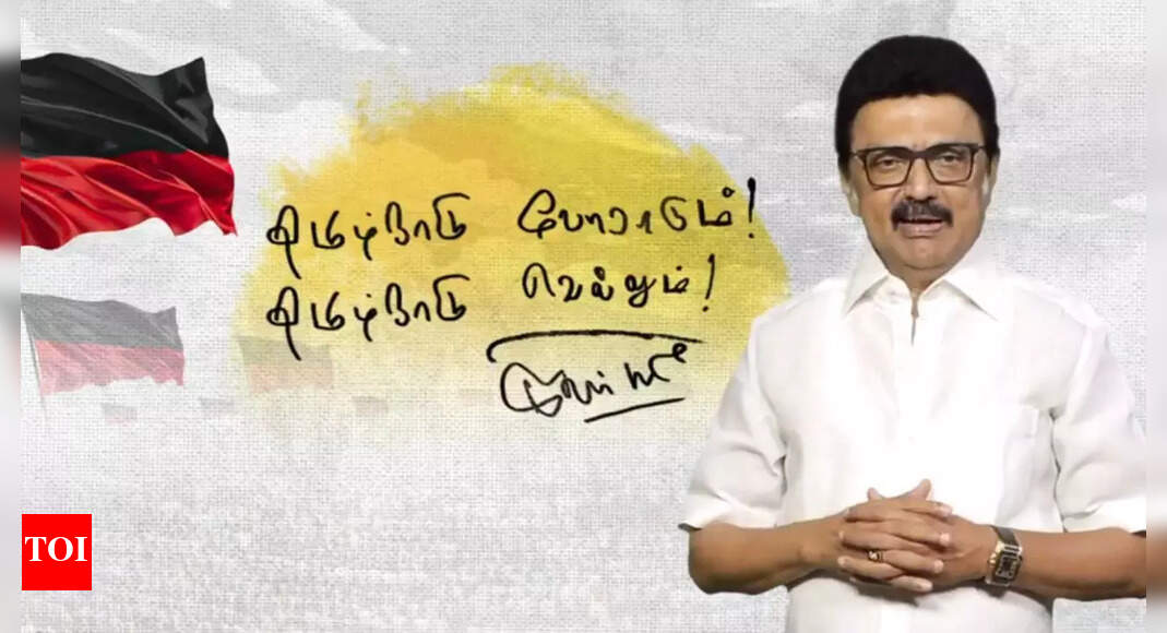 Tamil Nadu CM MK Stalin opposes delimitation, three-language policy ...