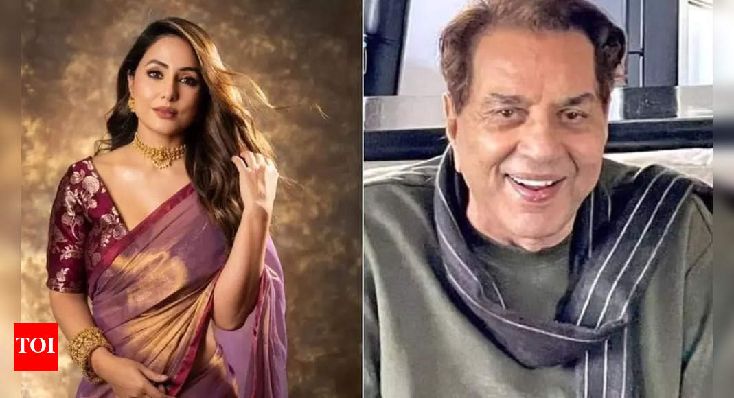 Actor Dharmendra gives his best wishes to Hina Khan as she battles stage three of breast cancer; the latter says, “I’m going to see you soon”