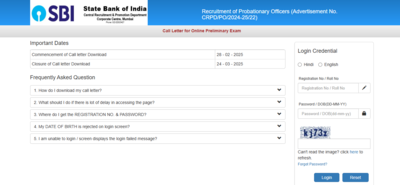 SBI PO prelims admit card 2025 released: Direct link to download hall tickets here