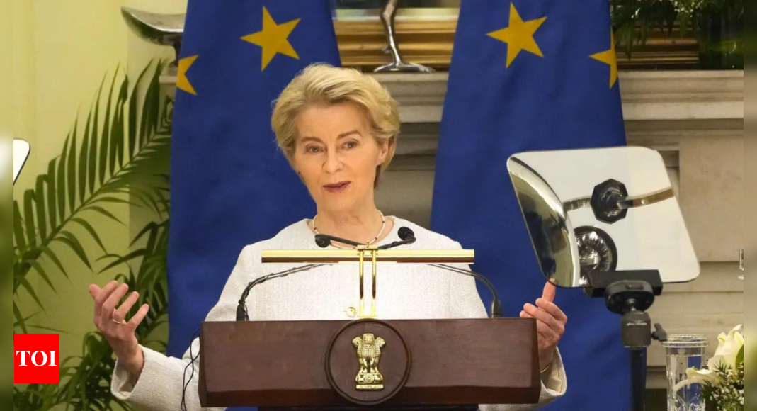 Watch: EU chief Ursula von der Leyen witnesses UPI payment system for first time in India, says 'bravo'