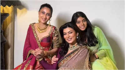 Sushmita Sen's daughters Renee and Alisah look all grown up in her latest 'wedding' post