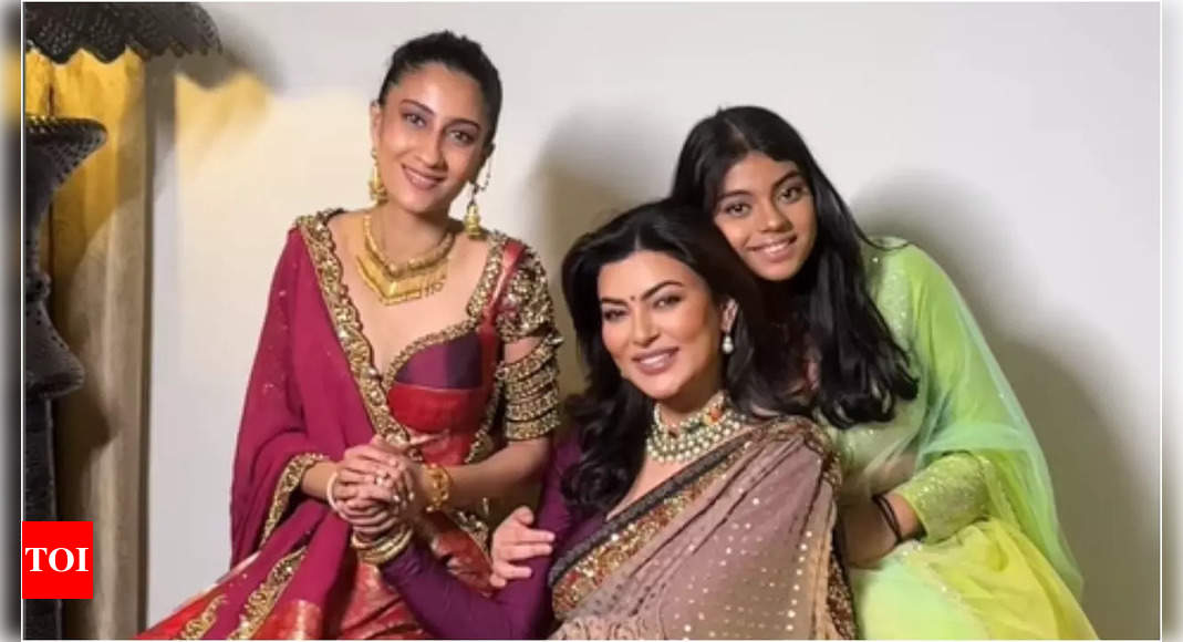 Sushmita Sen's daughters Renee and Alisah look all grown up in her latest 'wedding' post