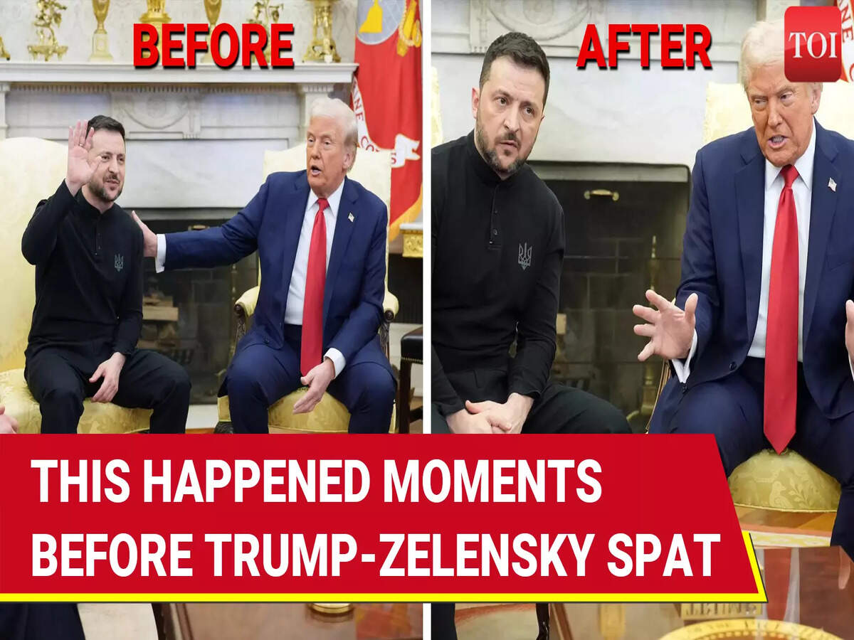 Moments Before Trump, Zelensky Blow Up This Happened At White House |  Dramatic Footage
