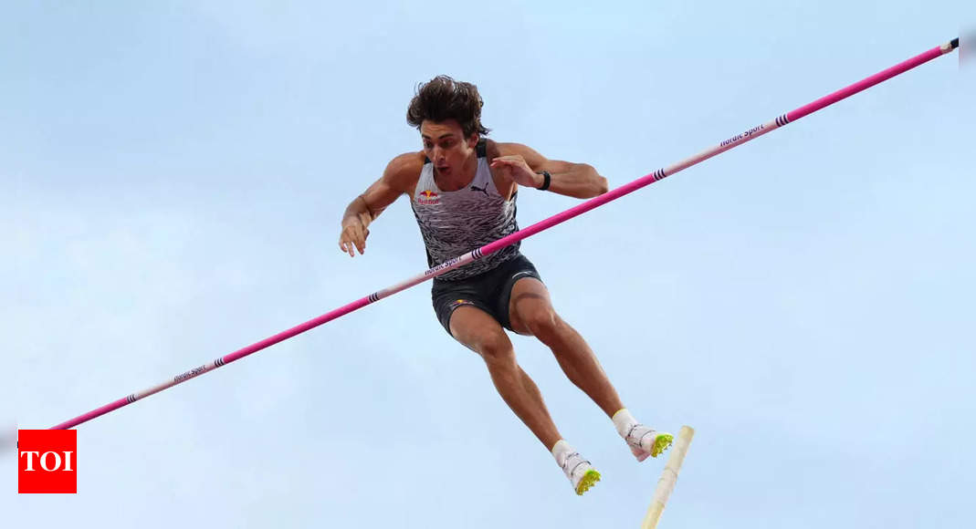 Armand Duplantis crosses 6.27m to break his own pole vault world record