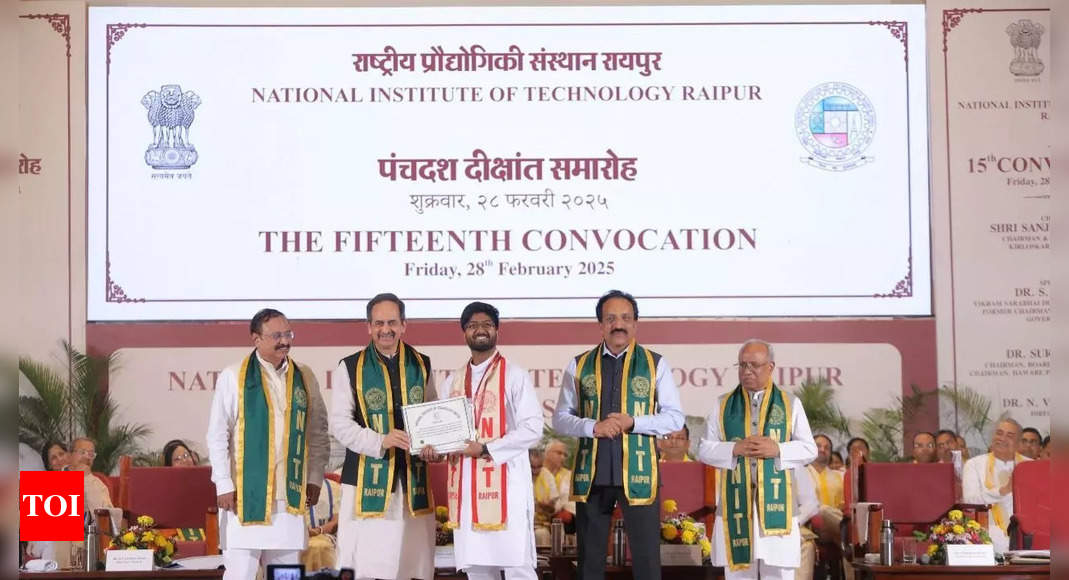 NIT-Raipur honors 1,319 graduates in prestigious 15th convocation