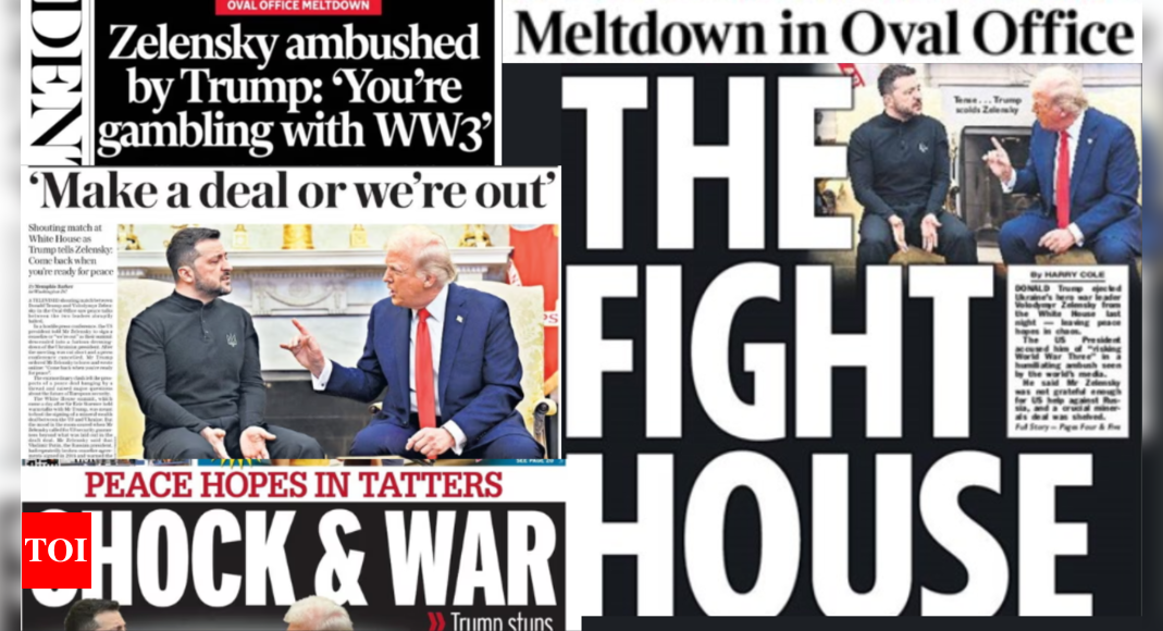 'The Fight House': How Western media reacted to the Trump-Zelenskyy spat