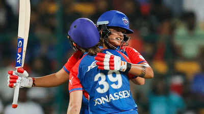 WPL: Shafali Verma stars as Delhi Capitals thrash RCB by 9 wickets, seal playoff spot | Cricket News – The Times of India