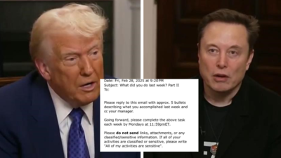 ‘What did you do last week? Part II’: Trump, Musk double down on federal worker accountability with 'new reporting rule'