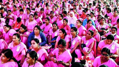 Key poll promise: Asha workers who complete 30 years of service will receive up to Rs 1.5 lakh as gratuity Andhra becomes 1st state to give Asha workers gratuity