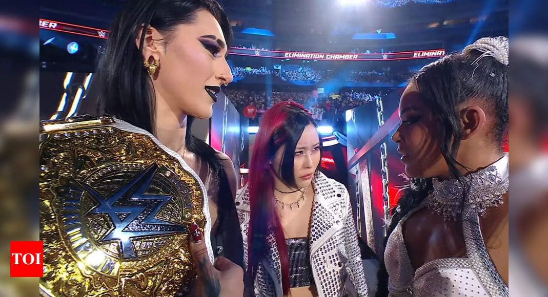 Road to WrestleMania Still Undecided: Bianca Belair Confronted by Rhea Ripley and IYO SKY After WWE Elimination Chamber Win