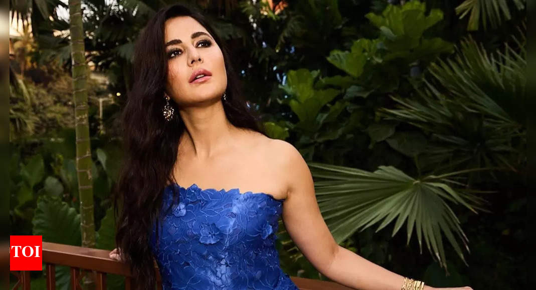 Katrina Kaif stuns in bright blue satin lace dress at awards show