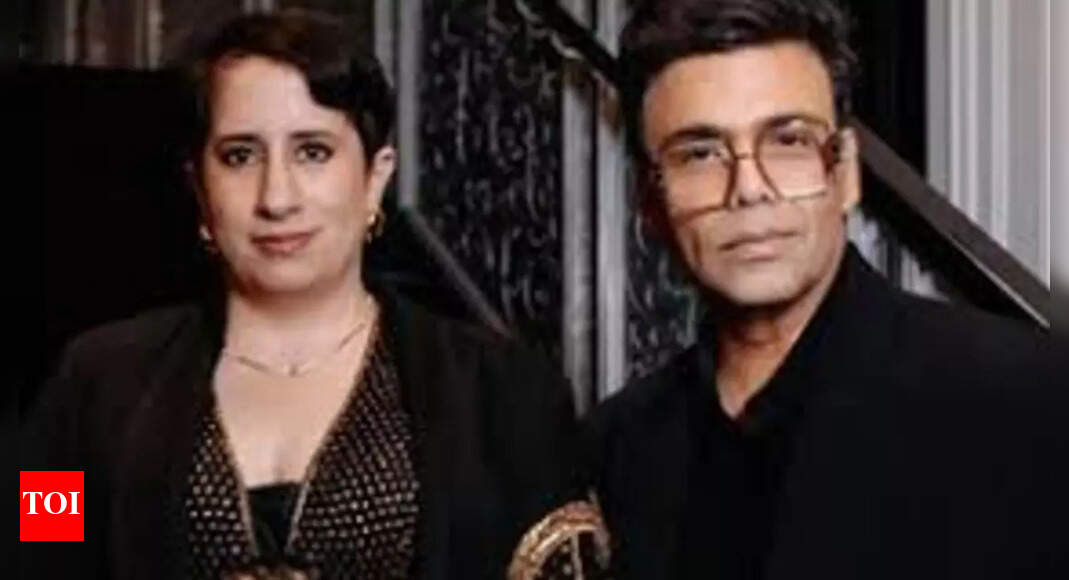 Karan Johar calls Manish Malhotra, 'Man of the moment' as latter creates stunning Oscar outfit for Guneet Monga Kapoor