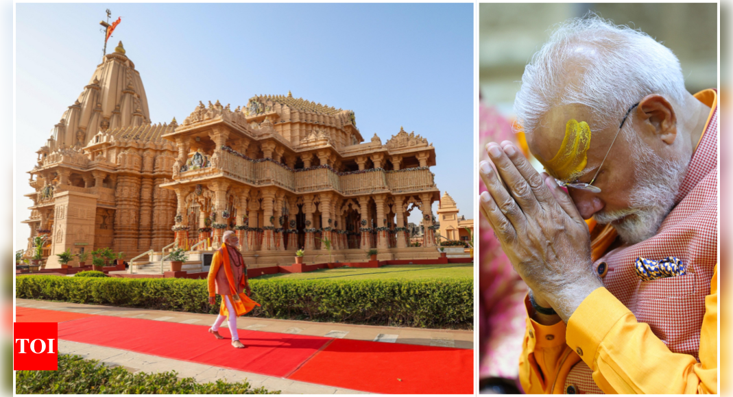 PM Modi offers prayers at Somnath temple