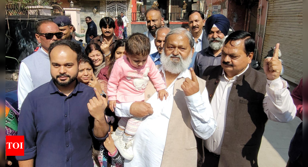 Civic elections conclude peacefully in Ambala, Kurukshetra, and Yamunanagar; low voter turnout in Ambala city mayoral election