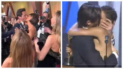 Oscars 2025: Halle Berry and Adrien Brody recreate their ICONIC 2003 kiss on the red carpet - WATCH