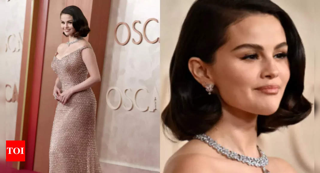 Oscars 2025: Selena Gomez wears a jaw-dropping custom Ralph Lauren gown adorned with 16,000 glass droplets and crystals