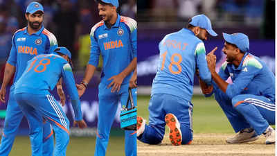 Viral Moment! Virat Kohli playfully 'touches' Axar Patel's feet after Kane Williamson's dismissal - Watch