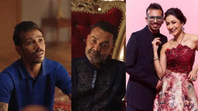 Yuzvendra Chahal turns to Baba Nirala aka Bobby Deol for blessings in a funny VIDEO amidst divorce rumours with Dhanashree Verma - WATCH