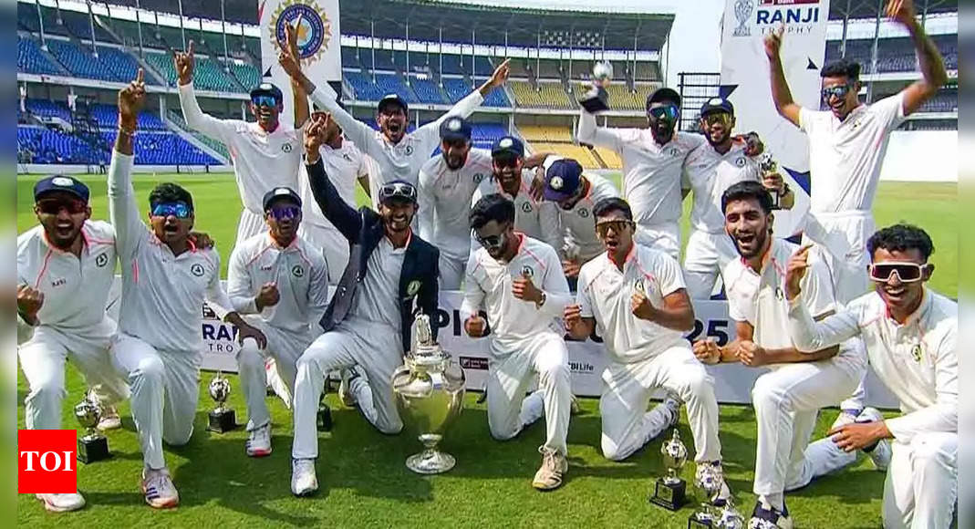 Vidarbha beat Kerala with first innings lead to win Ranji Trophy for third time