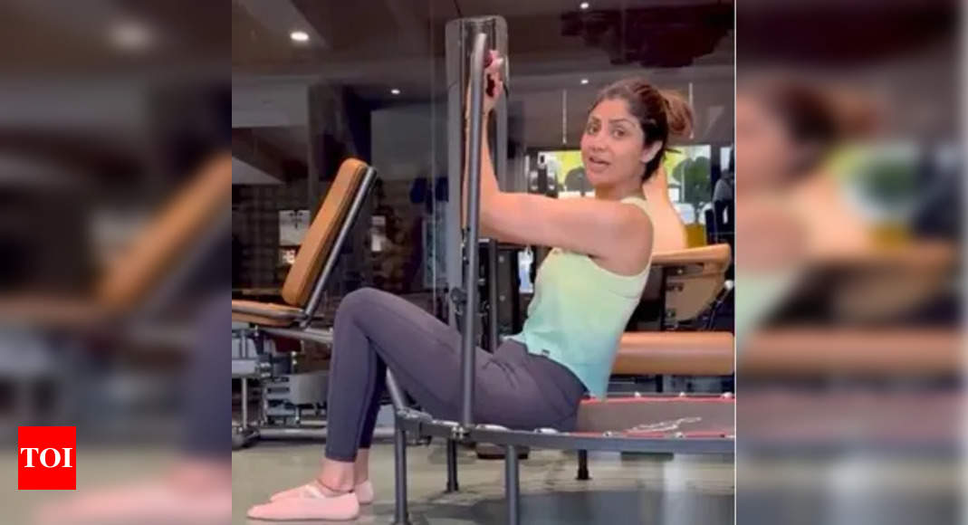 Shilpa Shetty shows how workouts can be a 'jump' start to fun