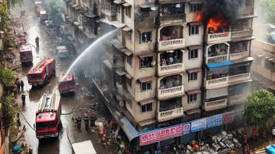 Fire breaks out in residential building in Mumbai's Santacruz West