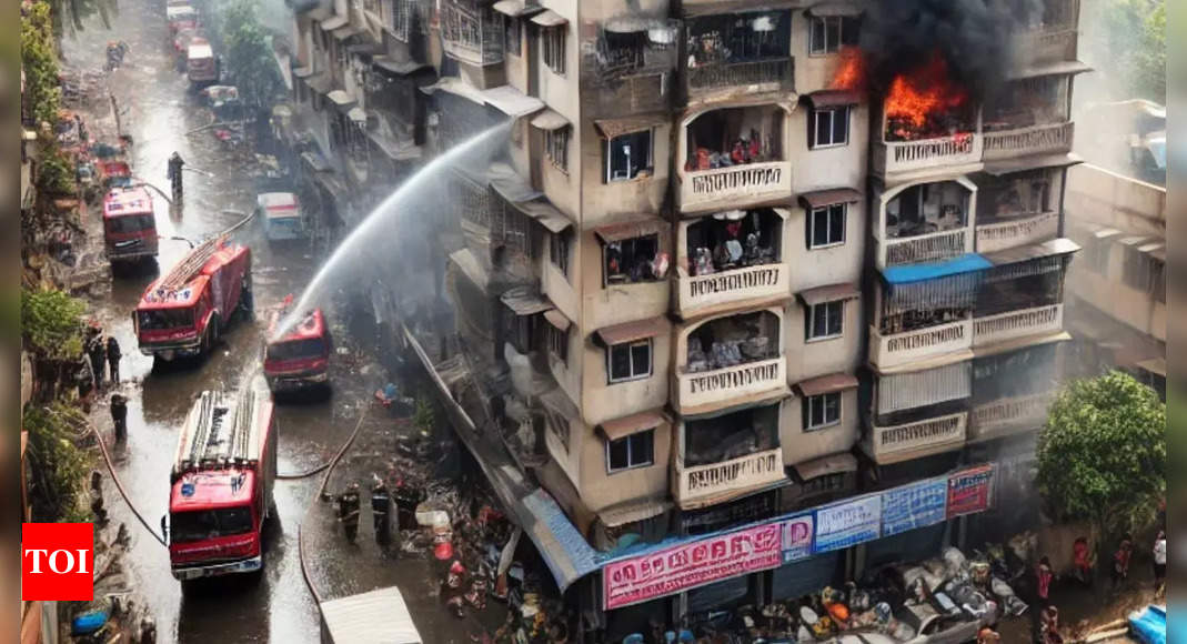 Fire breaks out in residential building in Mumbai's Santacruz West