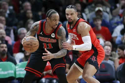 DeMar DeRozan and Dillon Brooks exchanged heated words during the Sacramento Kings vs Houston Rockets showdown