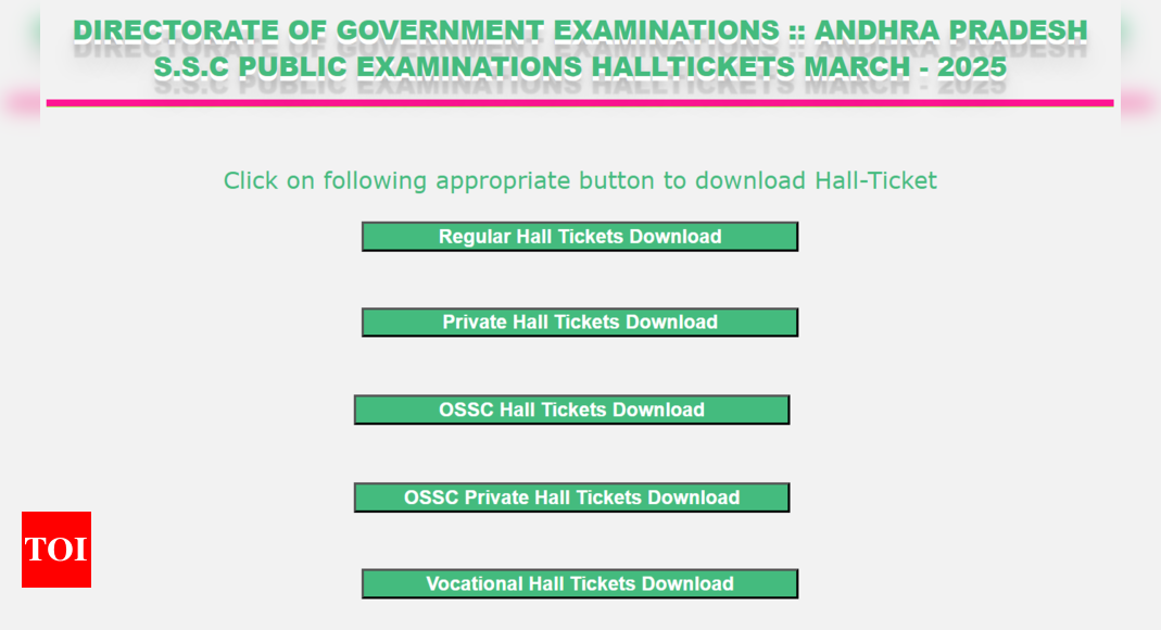 AP SSC admit card 2025 released for March public exams: Direct link to download