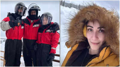 Sanjay Dutt and family enjoy snowy adventure in Finland - See photos