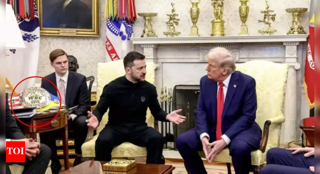 UFC Belt finds a place at Trump-Zelenskyy showdown; here's what the internet thinks about it