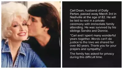 Dolly Parton mourns husband Carl Dean's death at 82: 'Words can't do justice to the love we shared for over 60 years'