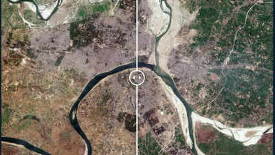 ESA satellite images capture the grand transformation of Prayagraj for the Mahakumbh 2025